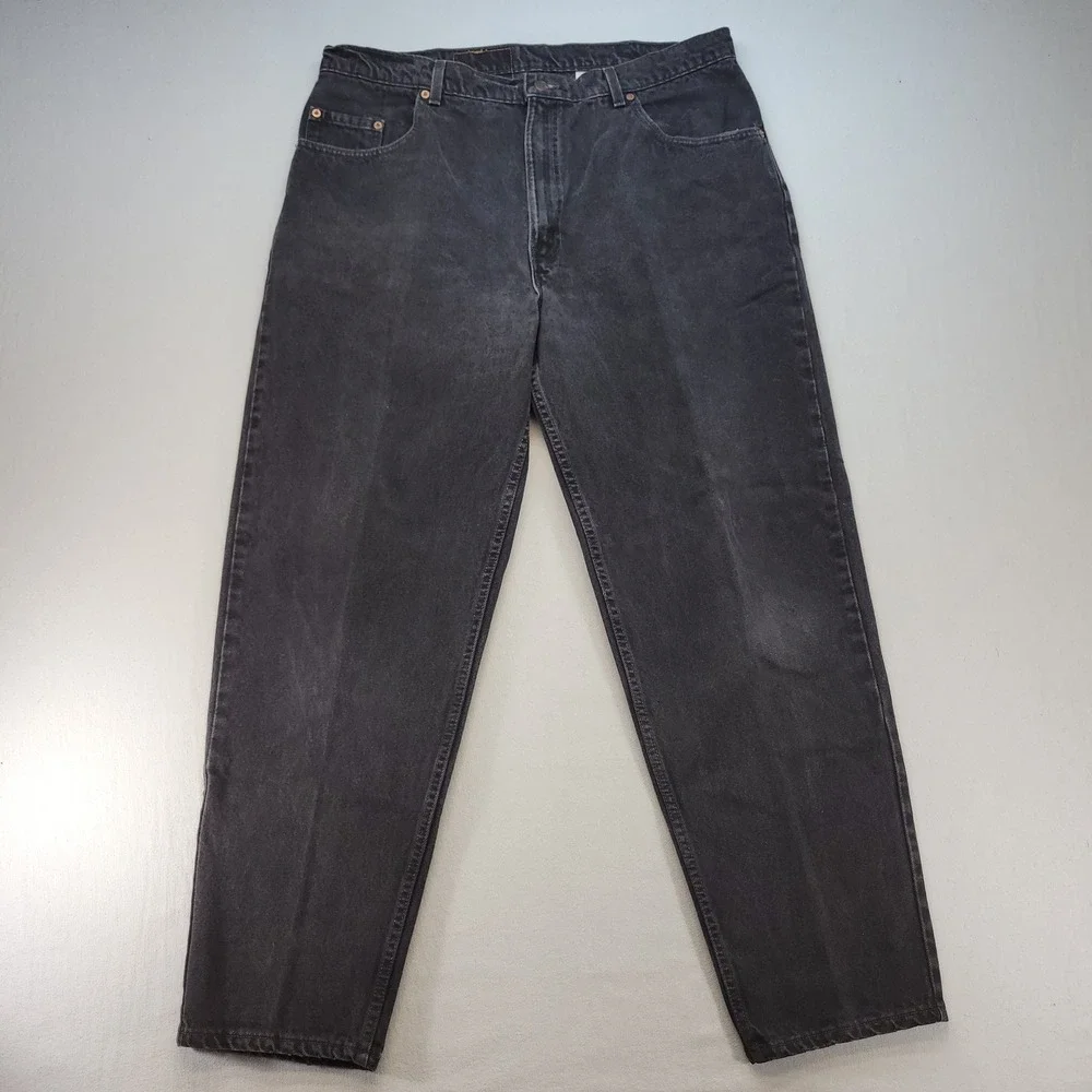 Levi's 560 Jeans Mens 40x32 Black Loose Fit Tapered Leg Vintage Made in USA 90s